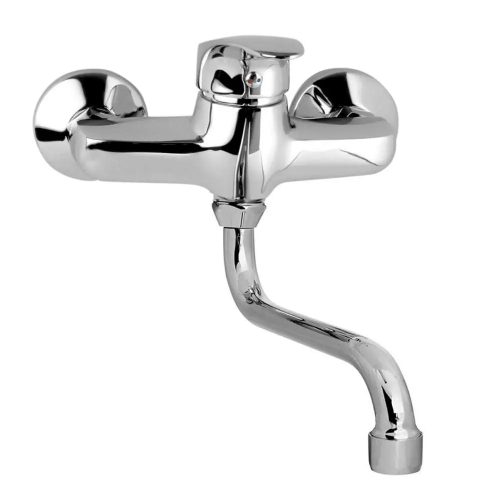 Mereo Dřezová nástěnná baterie, Sonáta, 150 mm, s ramínkem trubkovým ø 18 mm 200 mm, chrom CB30101N