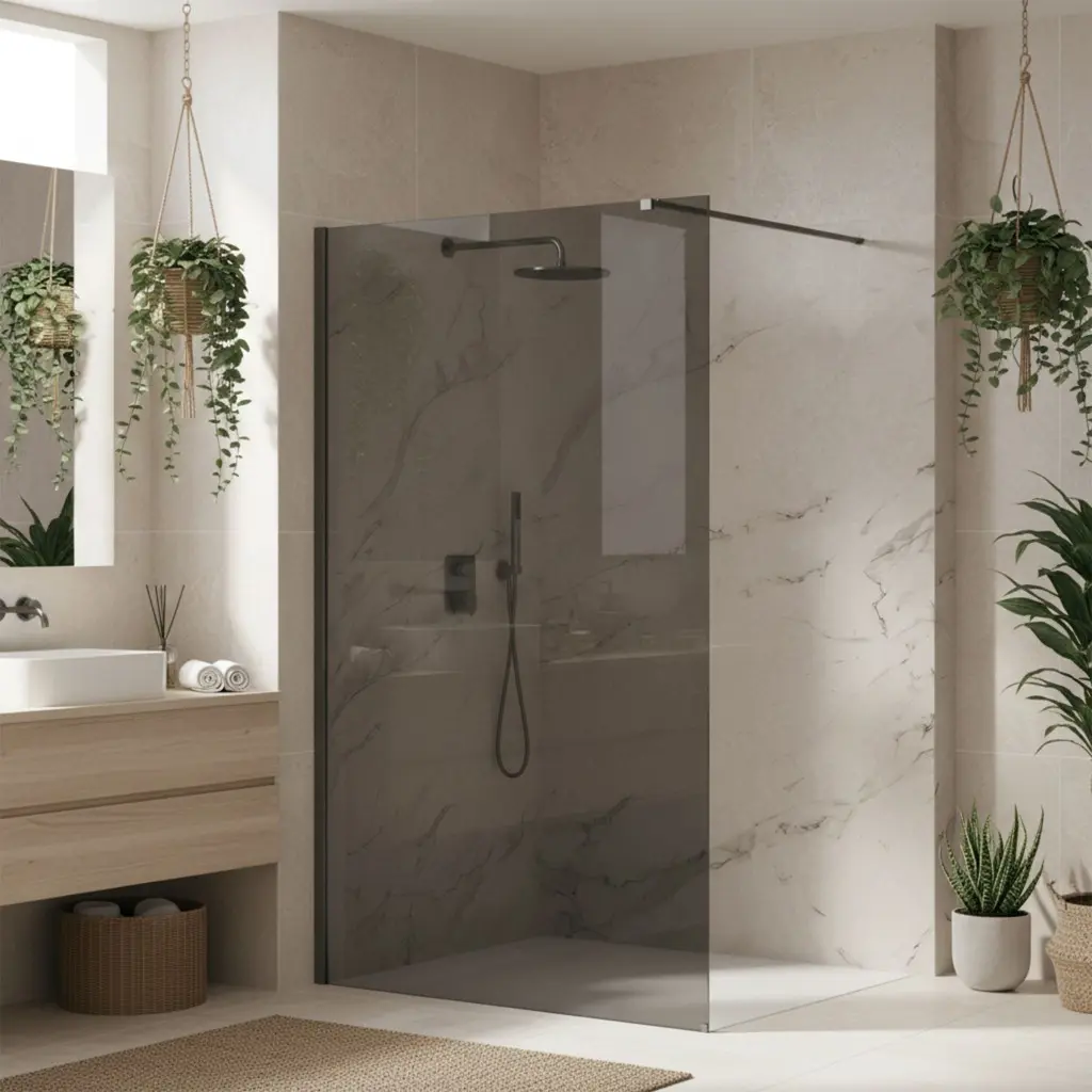 REA/S Sprchová zástěna Flexi Grey / Titan 80 KPL-K99486