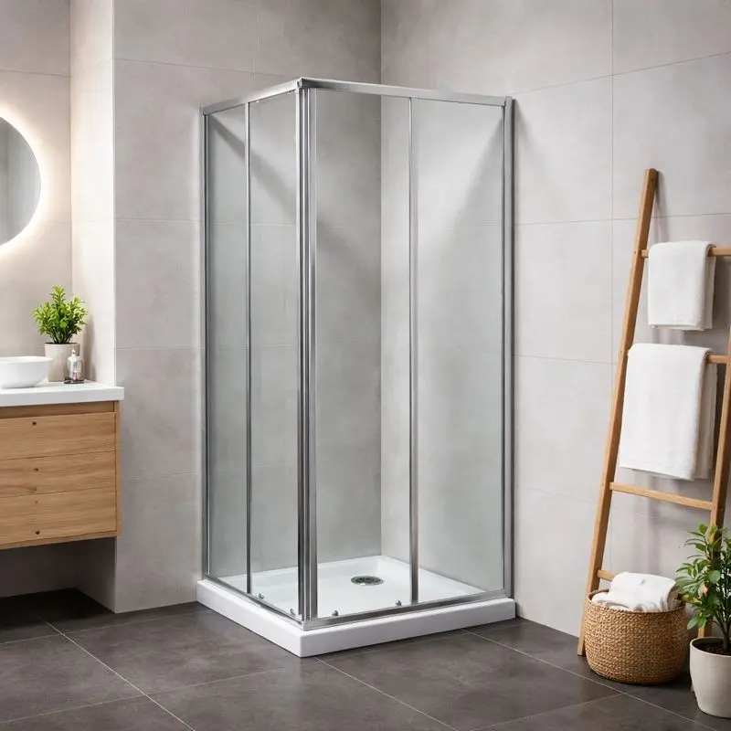 OLSEN SPA Sprchový kout SMART RANDA Barva rámu Chrom/Leštěný hliník (ALU), Rozměr A 90, Rozměr B 90, Směr zavírání Univerzální Levé / Pravé, Výplň Grape bezpečnostní sklo 4 / 6 mm OLBRAN90CGBV
