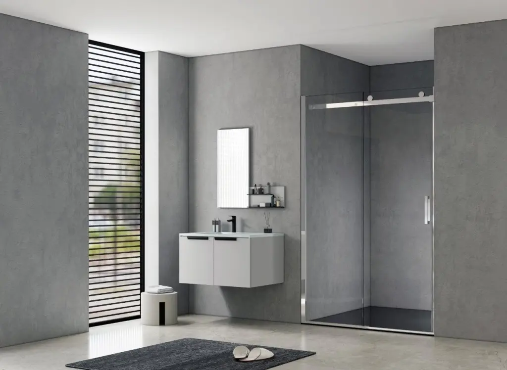 HOPA Sprchové dveře BELVER CHROM NEW Barva rámu Chrom/Leštěný hliník (ALU), Rozměr A 110, Směr zavírání Univerzální Levé / Pravé, Výplň Čiré bezpečnostní sklo 8 mm BCBELV11CCN