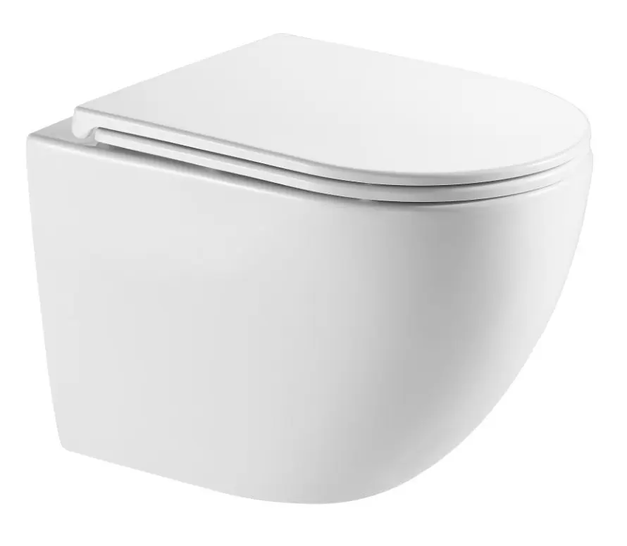 OLSEN SPA Závěsné WC ARCO RIMLESS s FLAT sedátkem Soft-close OLKLT046E
