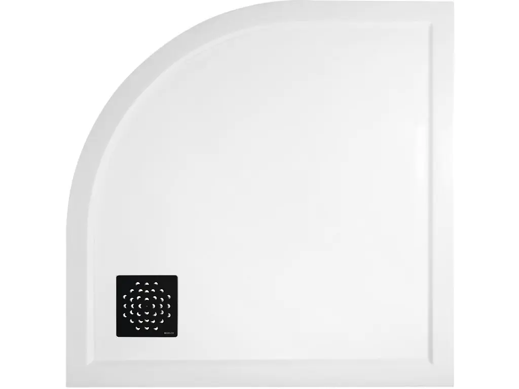 GELCO Sprchová vanička XENA HX559, čtvrtkruh 90x90 cm, R550, hladká HX559