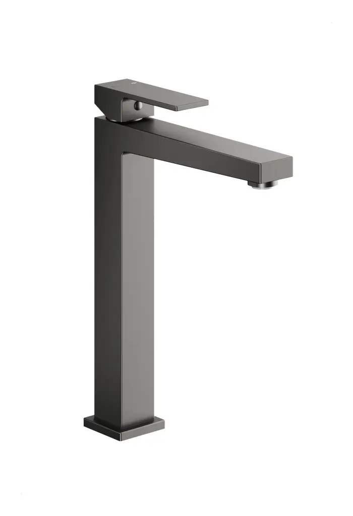 KFA Baterie Logon umyvadlová, stojící, na desku, s výpustí klik-klak, PVD gunmetal šedá 5132-612-61