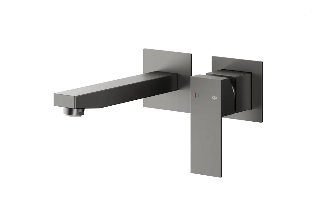 KFA Baterie Logon umyvadlová, podomítková, stěnová, PVD gunmetal šedá 5139-810-61