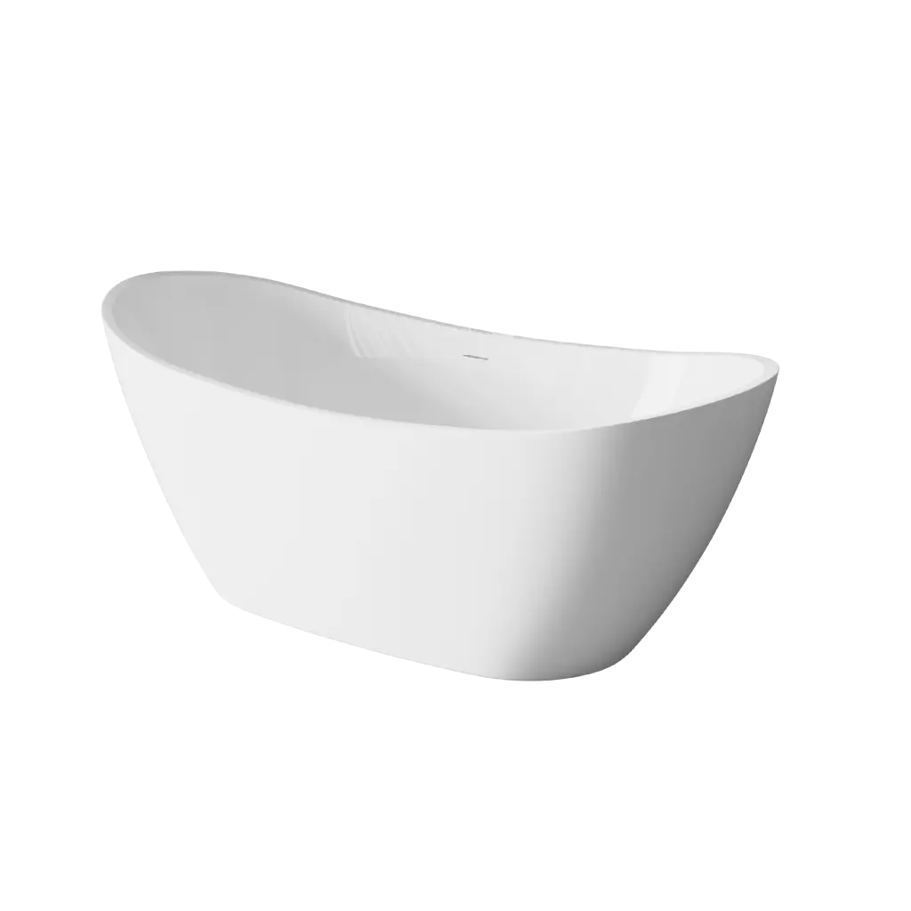 INVENA Volně stojící vana 170 cm Astri se sifonem AN-03-170-F