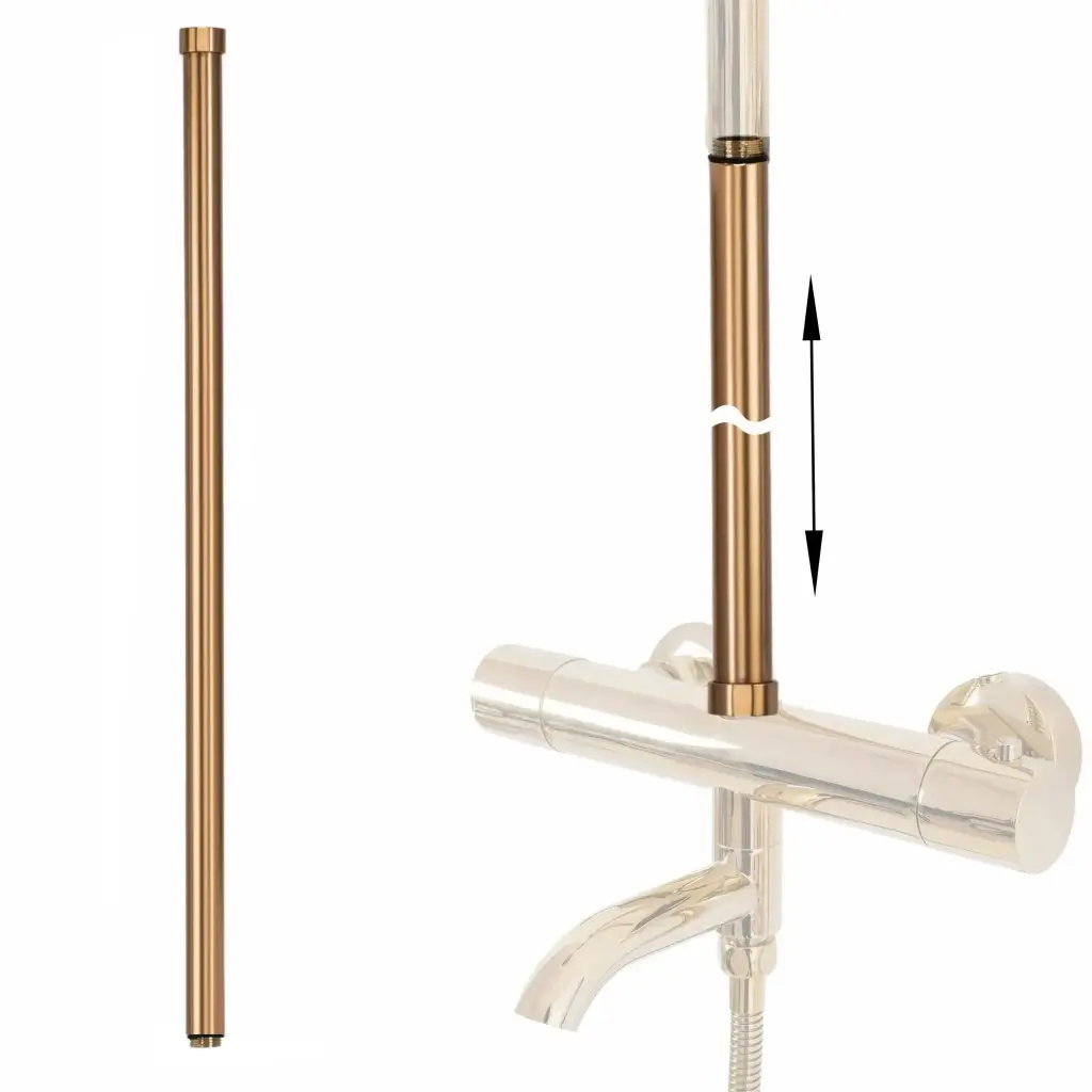 REA Prodloužení pro vanovou/sprchovou soupravu BRUSH COPPER 60cm REA-K5463