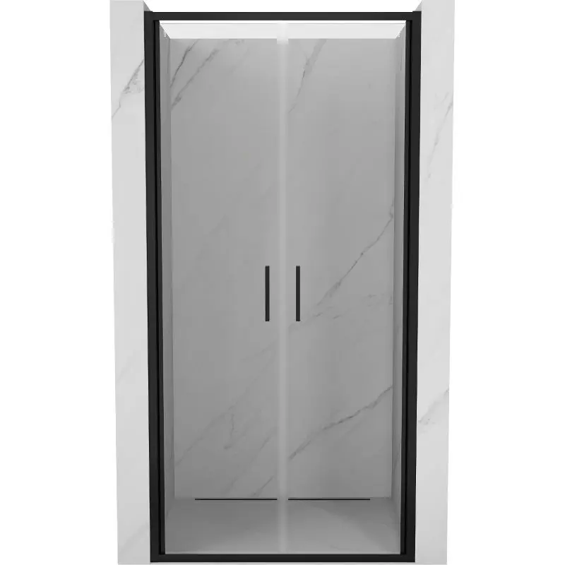 MEXEN Exo sprchové dveře křídlové110, transparent, černá 814-110-000-70-00