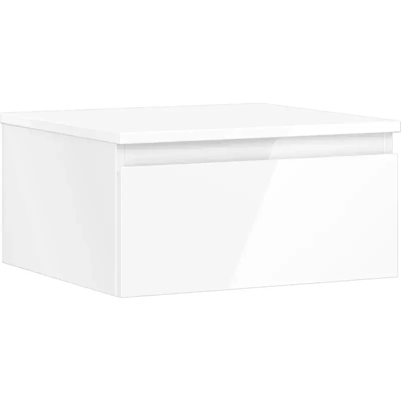 MEXEN/S Orio koupelnová skříňka pod umyvadlo 50 cm s deskou, 1 šuplík, bílá lesk 91A10-05023-1-BFC00