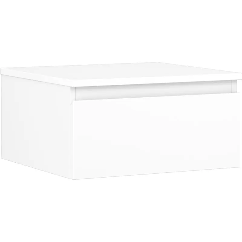 MEXEN/S Orio koupelnová skříňka pod umyvadlo 50 cm s deskou, 1 šuplík, bílá mat 91A10-05023-1-BFC01