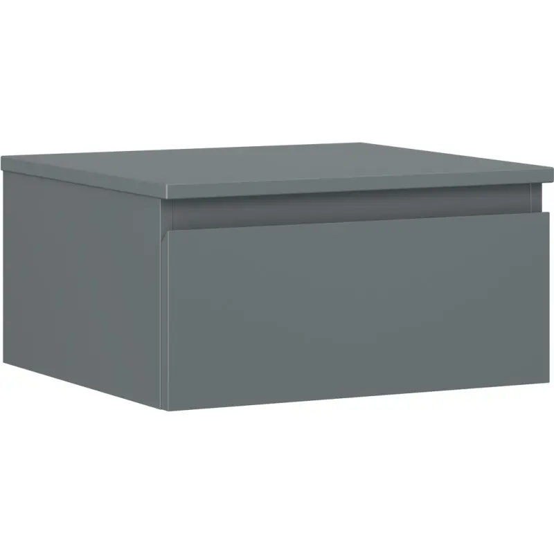 MEXEN/S Orio koupelnová skříňka pod umyvadlo 50 cm s deskou, 1 šuplík,  grafit mat 91A10-05023-1-BFC66