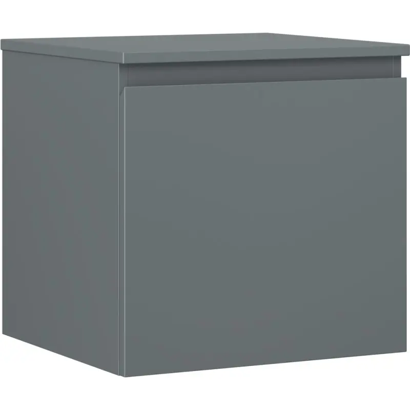MEXEN/S Orio koupelnová skříňka pod umyvadlo 50 cm s deskou, 1 šuplík, grafit mat 91A10-05047-1-BFC66