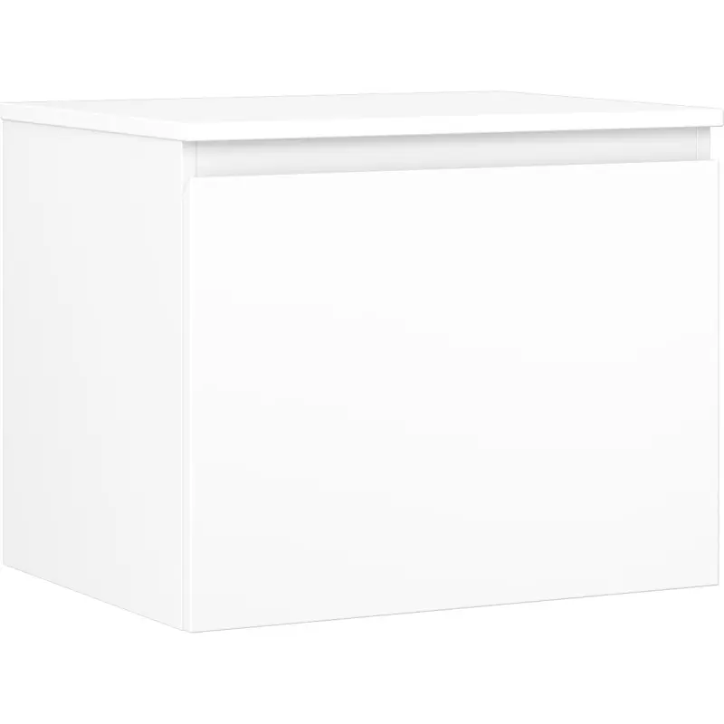 MEXEN/S Orio koupelnová skříňka pod umyvadlo 60 cm s deskou, 1 šuplík, bílá mat 91A10-06047-1-BFC01