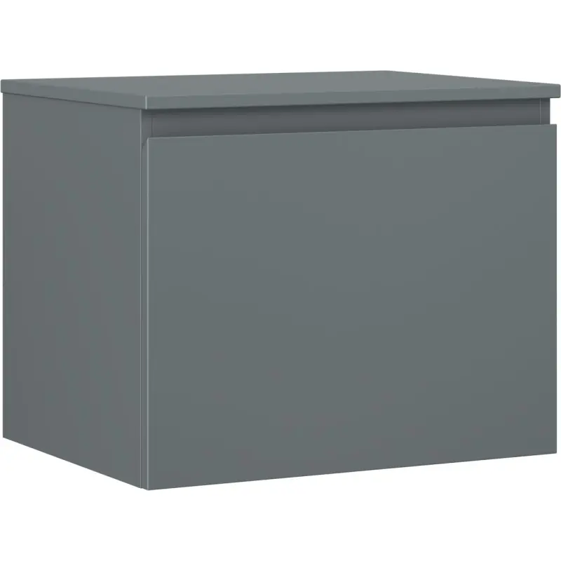 MEXEN/S Orio koupelnová skříňka pod umyvadlo 60 cm s deskou, 1 šuplík, grafit mat 91A10-06047-1-BFC66