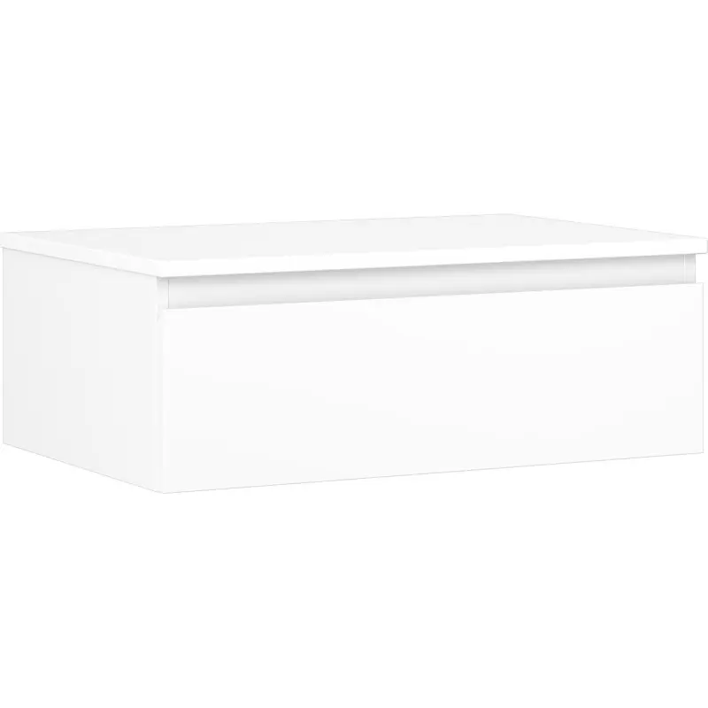MEXEN/S Orio koupelnová skříňka pod umyvadlo 70 cm s deskou, 1 šuplík, bílá mat 91A10-07023-1-BFC01