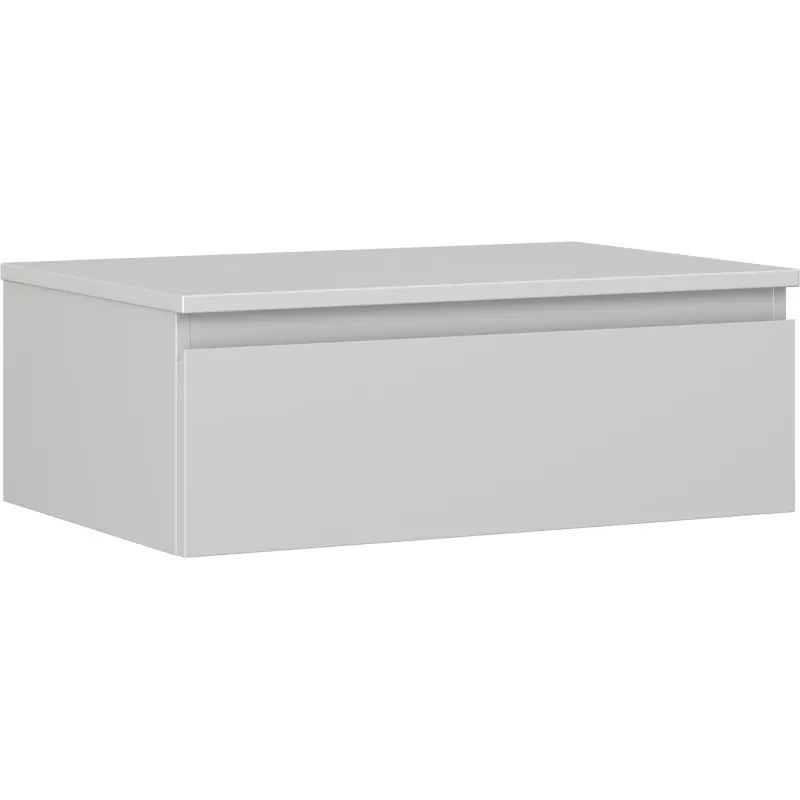 MEXEN/S Orio koupelnová skříňka pod umyvadlo 70 cm s deskou, 1 šuplík, šedá mat 91A10-07023-1-BFC62