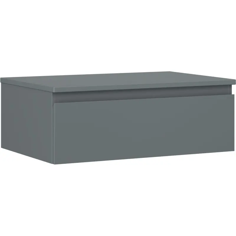 MEXEN/S Orio koupelnová skříňka pod umyvadlo 70 cm s deskou, 1 šuplík, grafit mat 91A10-07023-1-BFC66