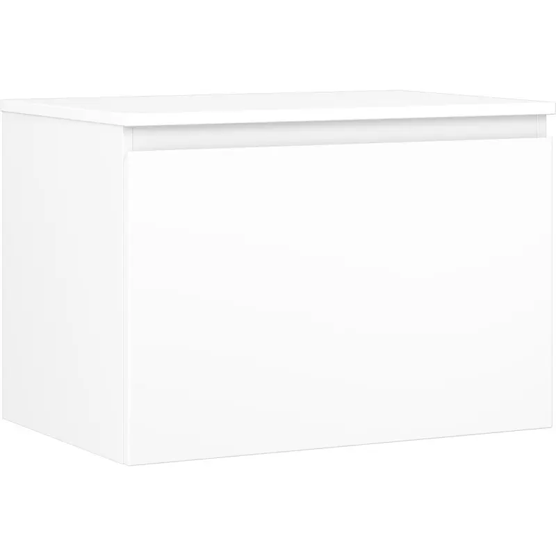 MEXEN/S Orio koupelnová skříňka pod umyvadlo 70 cm s deskou, 1 šuplík, bílá mat 91A10-07047-1-BFC01