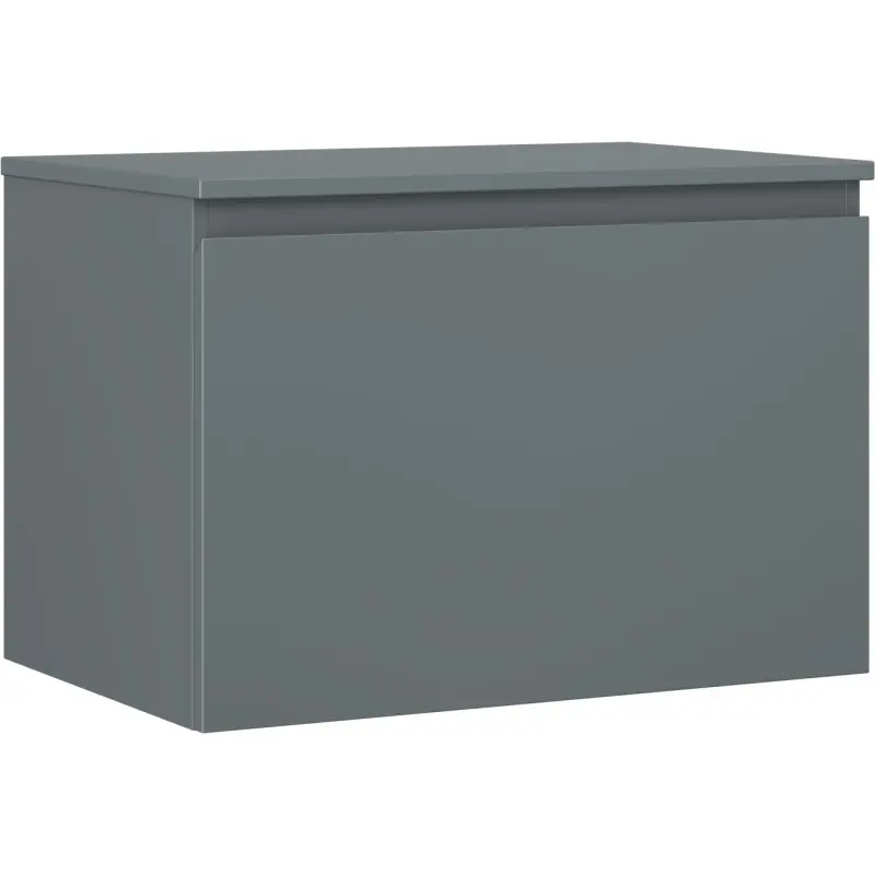 MEXEN/S Orio koupelnová skříňka pod umyvadlo 70 cm s deskou, 1 šuplík, grafit mat 91A10-07047-1-BFC66