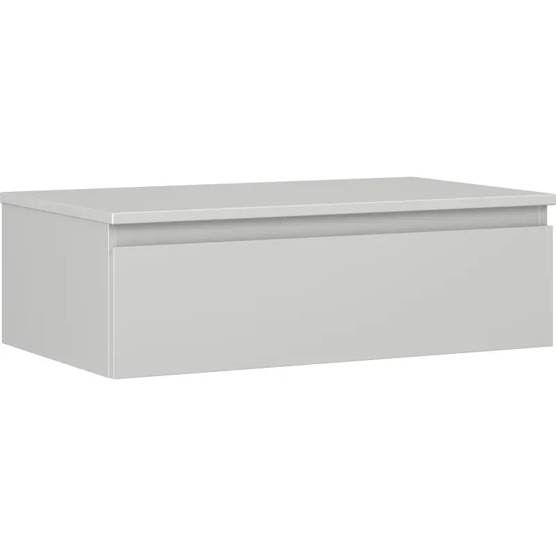 MEXEN/S Orio koupelnová skříňka pod umyvadlo 80 cm s deskou, 1 šuplík, šedá mat 91A10-08023-1-BFC62