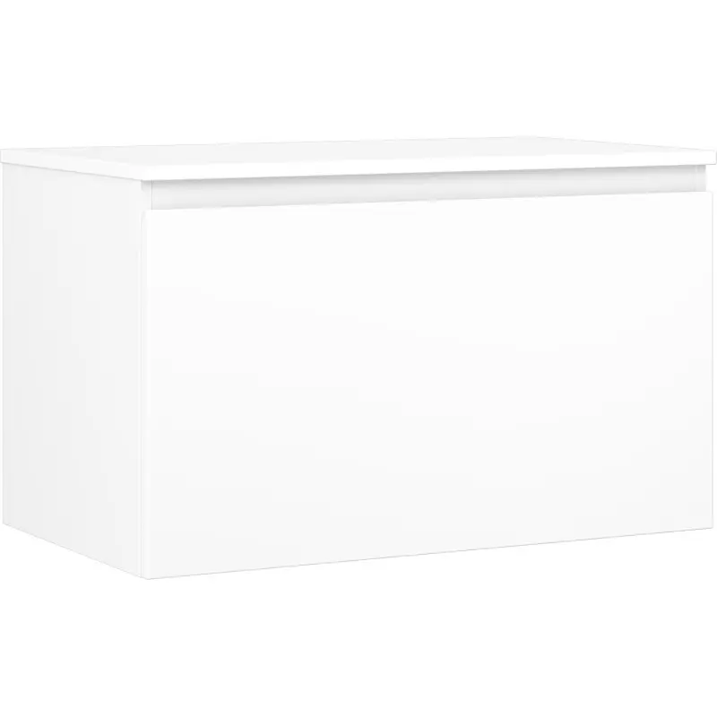MEXEN/S Orio koupelnová skříňka pod umyvadlo 80 cm s deskou, 1 šuplík, bílá mat 91A10-08047-1-BFC01