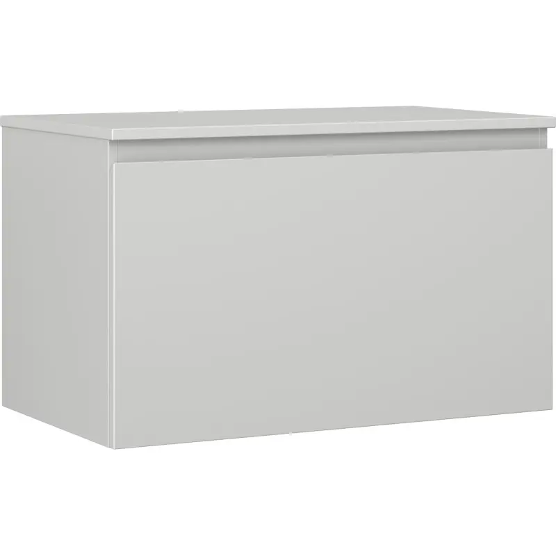MEXEN/S Orio koupelnová skříňka pod umyvadlo 80 cm s deskou, 1 šuplík, šedá mat 91A10-08047-1-BFC62