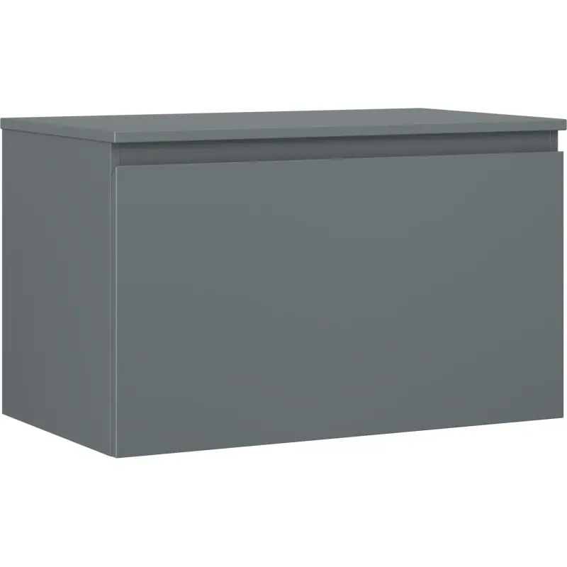 MEXEN/S Orio koupelnová skříňka pod umyvadlo 80 cm s deskou, 1 šuplík, grafit mat 91A10-08047-1-BFC66