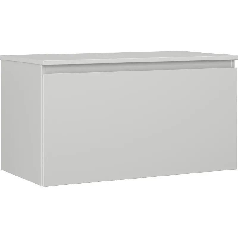 MEXEN/S Orio koupelnová skříňka pod umyvadlo 90 cm s deskou, 1 šuplík, šedá mat 91A10-09047-1-BFC62