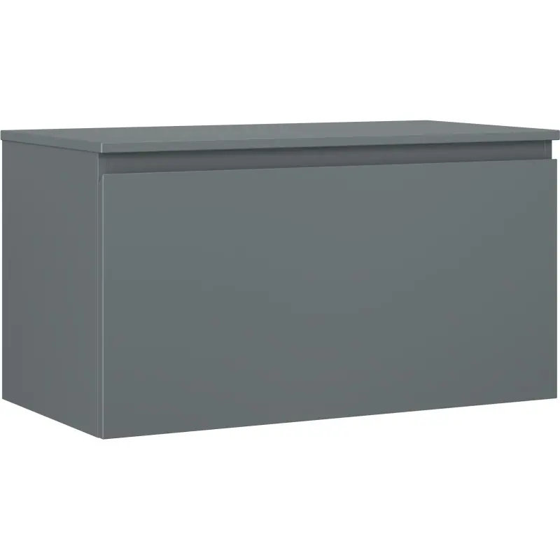 MEXEN/S Orio koupelnová skříňka pod umyvadlo 90 cm s deskou, 1 šuplík, grafit mat 91A10-09047-1-BFC66