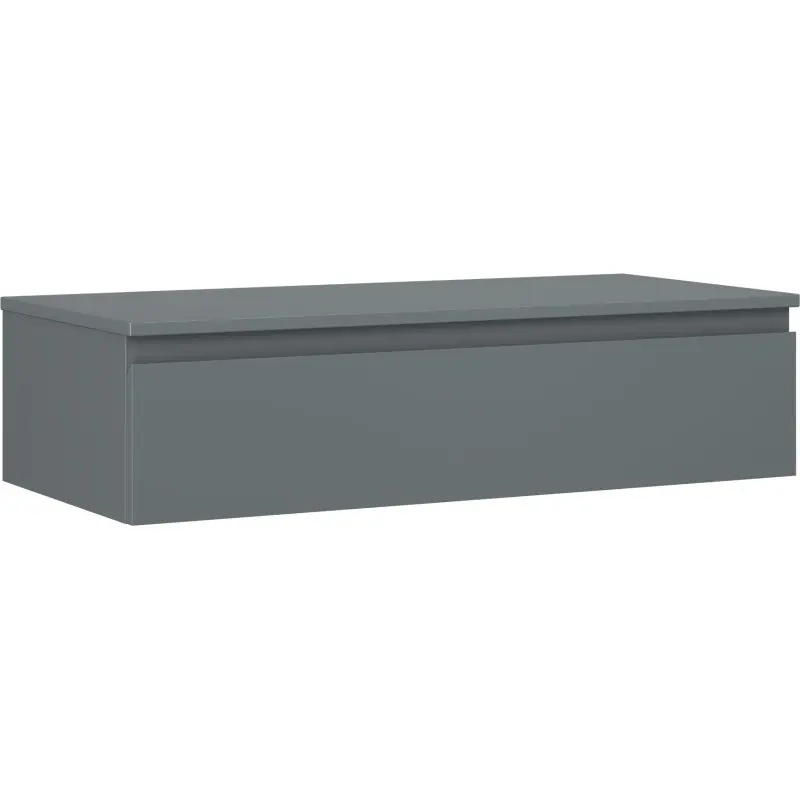 MEXEN/S Orio koupelnová skříňka pod umyvadlo 100 cm s deskou, 1 šuplík, grafit mat 91A10-10023-1-BFC66