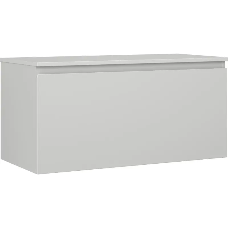 MEXEN/S Orio koupelnová skříňka pod umyvadlo 100 cm s deskou, 1 šuplík, šedá mat 91A10-10047-1-BFC62