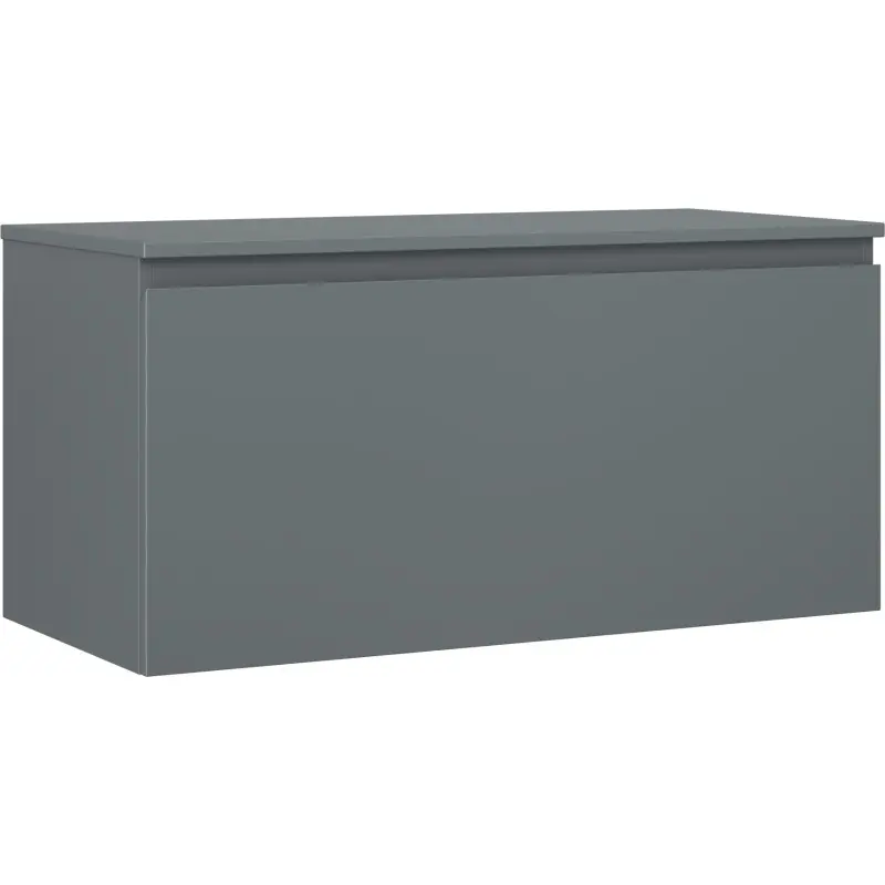 MEXEN/S Orio koupelnová skříňka pod umyvadlo 100 cm s deskou, 1 šuplík, grafit mat 91A10-10047-1-BFC66