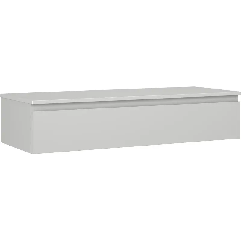 MEXEN/S Orio koupelnová skříňka pod umyvadlo 120 cm s deskou, 1 šuplík, šedá mat 91A10-12023-1-BFC62