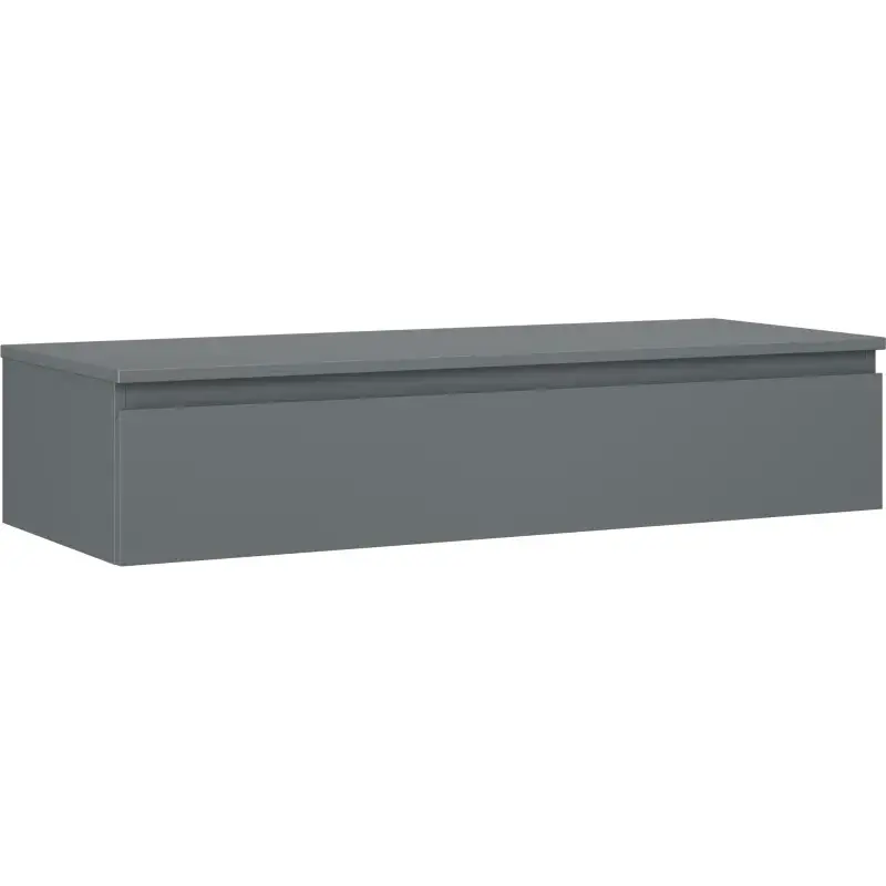 MEXEN/S Orio koupelnová skříňka pod umyvadlo 120 cm s deskou, 1 šuplík, grafit mat 91A10-12023-1-BFC66