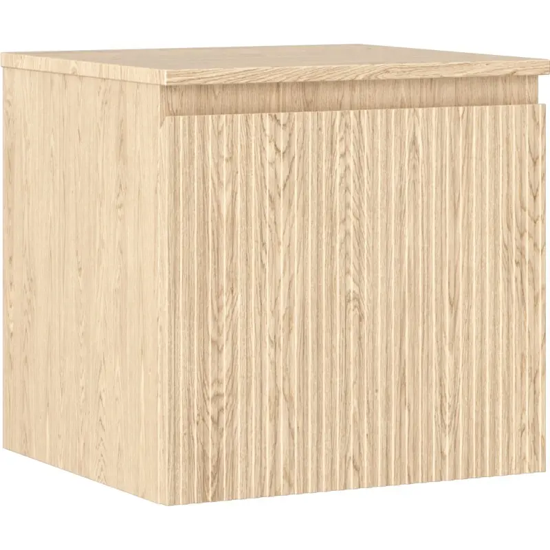 MEXEN/S Rivel koupelnová skříňka pod umyvadlo 50 cm s deskou, 1 šuplík, reliéf , dub 91A20-05047-1-BFC81