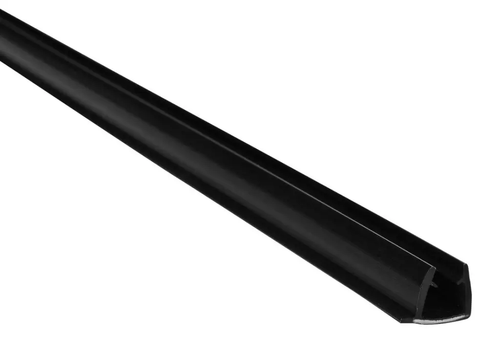 POLYSAN EASY BLACK set svislých těsnění pro pivotové dveře, 2000 (2ks) ND274B