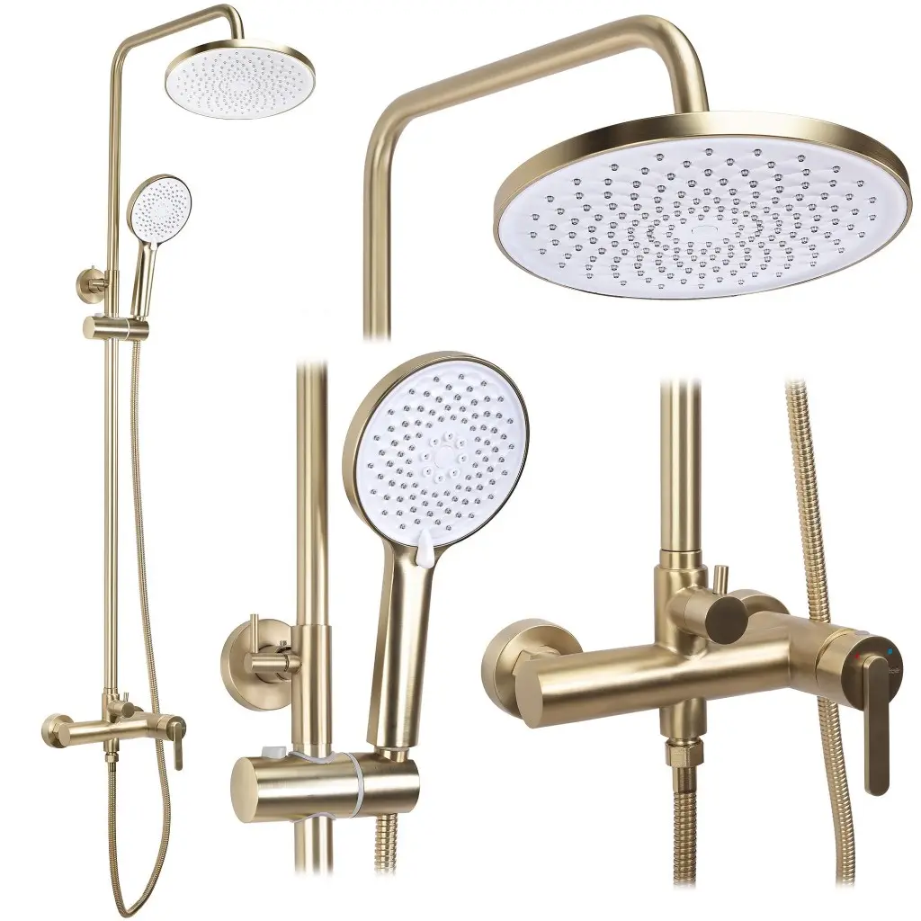 REA Sprchový set Ontario Brush Gold REA-P9494