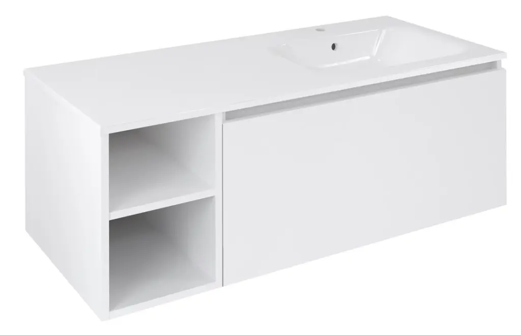 SAPHO LOREA skříňka 120x46x51,5cm (30P+90cm), pravá, bílá mat LE090-3131-R-04