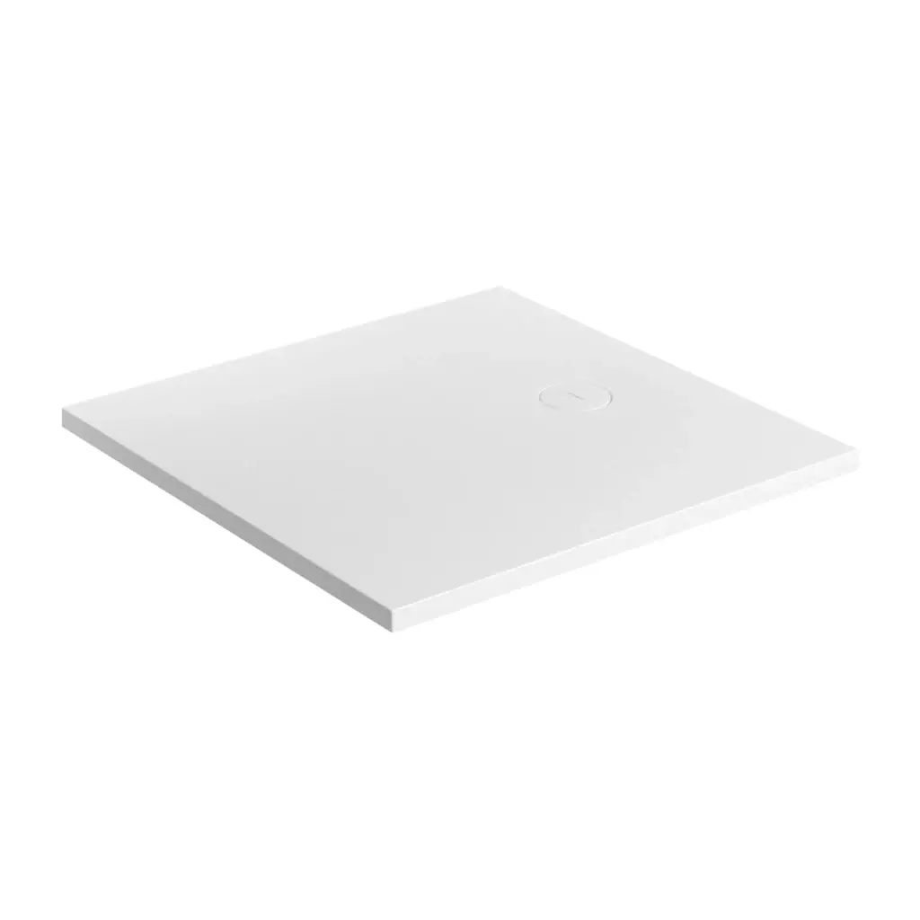 OMNIRES Sprchová vanička AQUAROCK kompozit, protiskluzová, čtvercová 80 x 80 cm, bílá mat AQUAROCK80-KBM