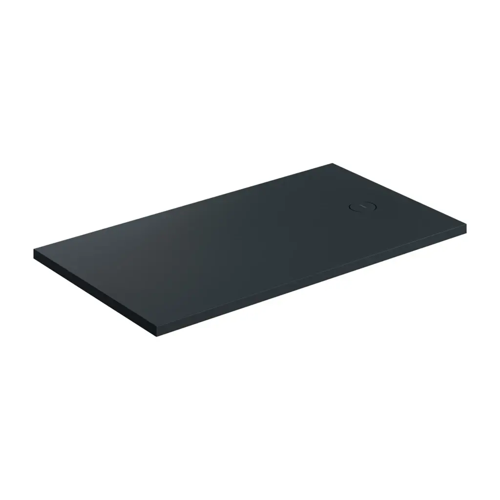 OMNIRES Sprchová vanička AQUAROCK kompozit, protiskluzová, obdélníková 80 x 140 cm, černá láva AQUAROCK80-140BLV