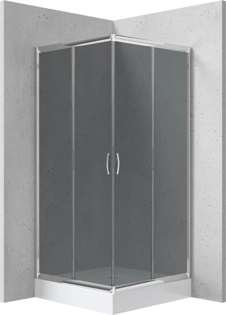 DEANTE Sprchový kout Funkia, čtvercový, s vaničkou, 90x90 cm KYCZ441K
