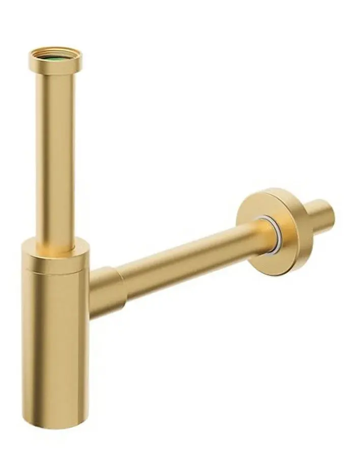 Bonomini INOXMATER umyvadlový sifon 5/4", odpad 32mm, nerez/zlato mat