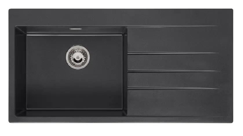 Granitový dřez Reginox Breda 10, R33586, Black Silvery R33586