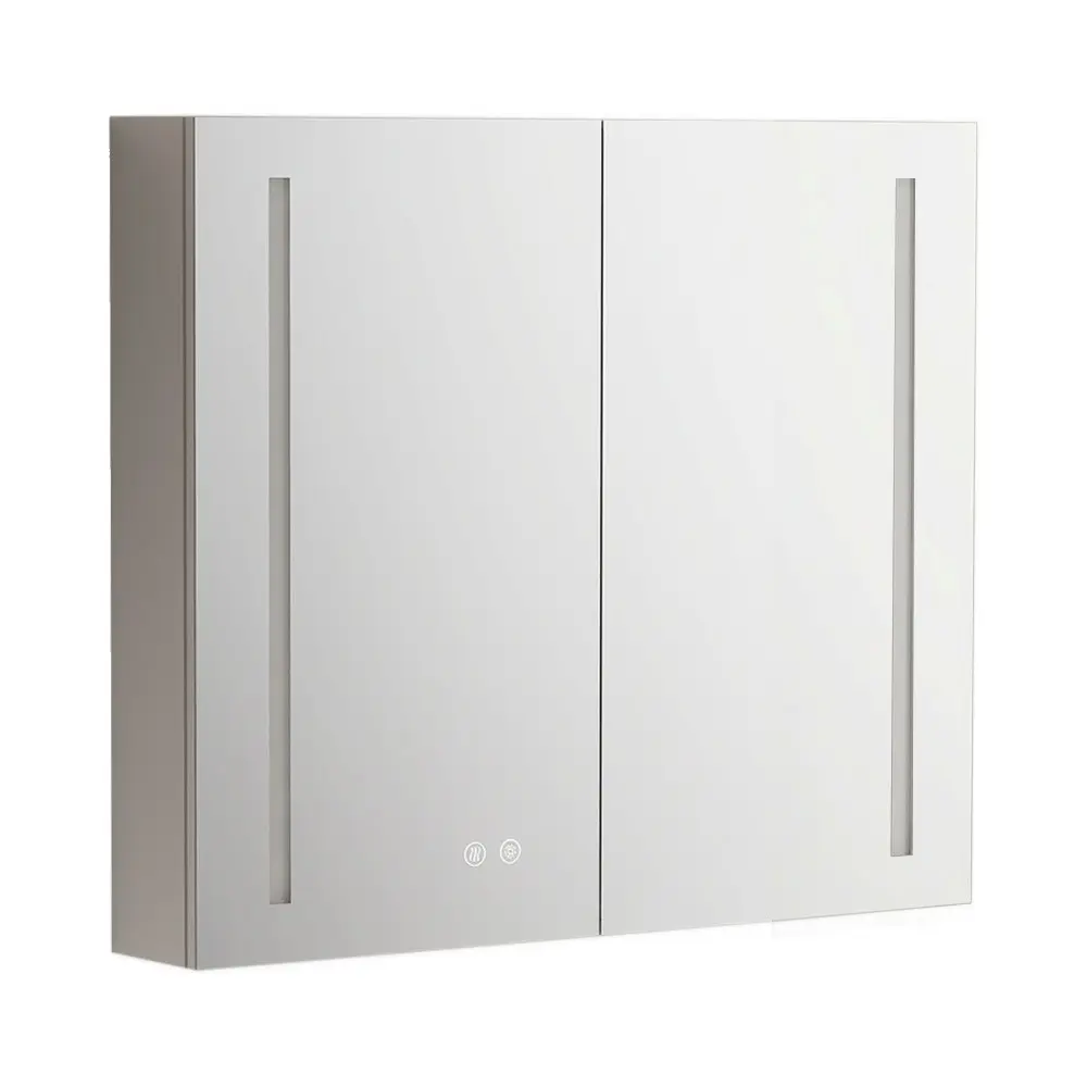Mereo Koupelnová galerka 80 cm, zrcadlová skříňka, stříbrná CN191
