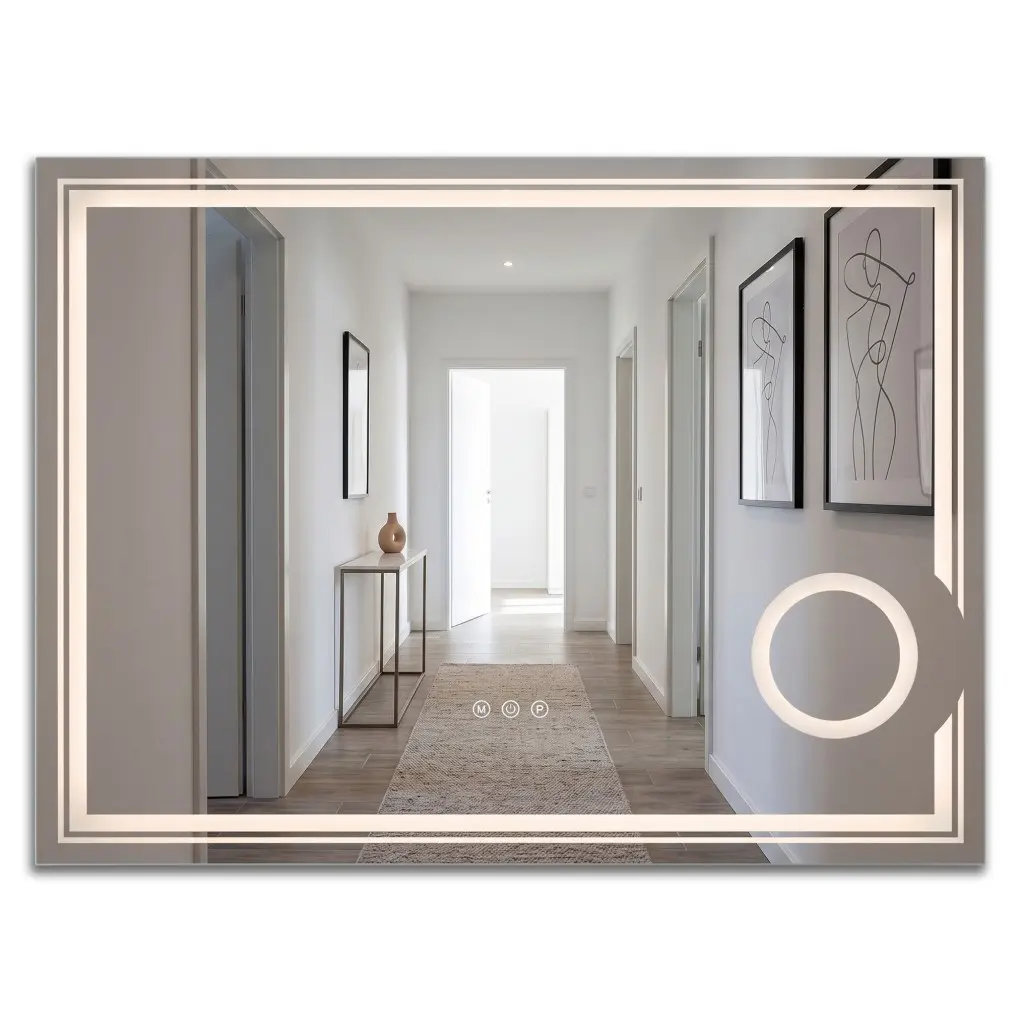 Rea Zrcadlo 80x60 cm s LED osvětlením HOM-01806
