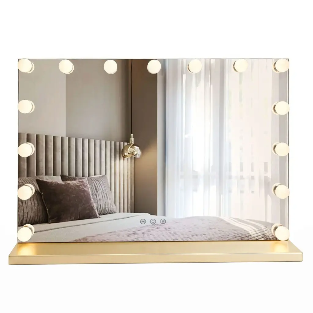 Rea Kosmetické zrcadlo 58x45 cm s regulovatelným LED osvětlením HOM-12012