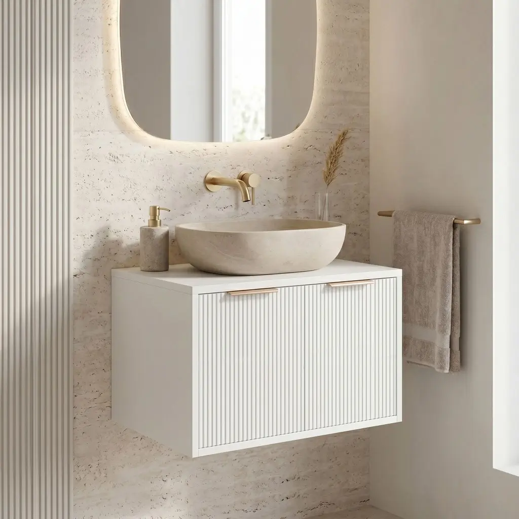 REA Koupelnová skříňka pod umyvadlo Core 60cm White REA-M0400