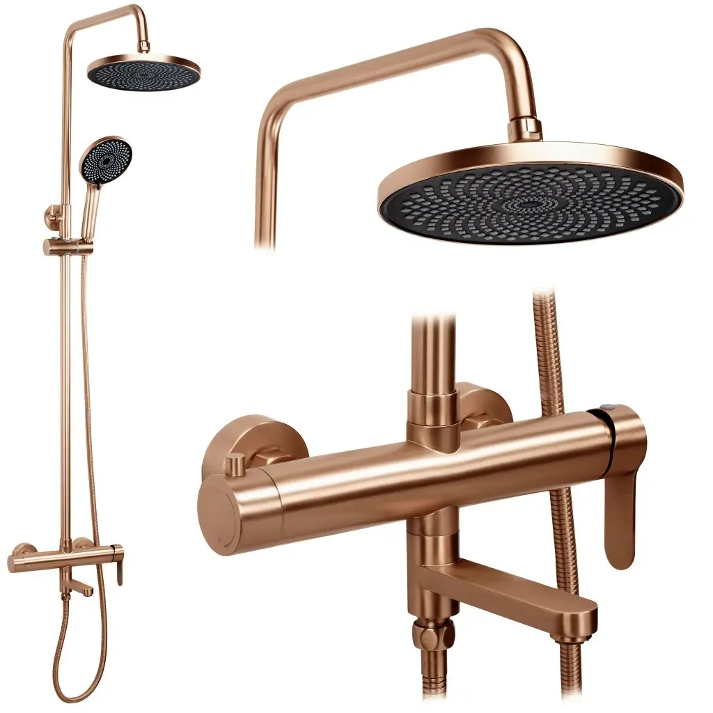 REA Sprchový Set Arcos brush copper REA-P8715
