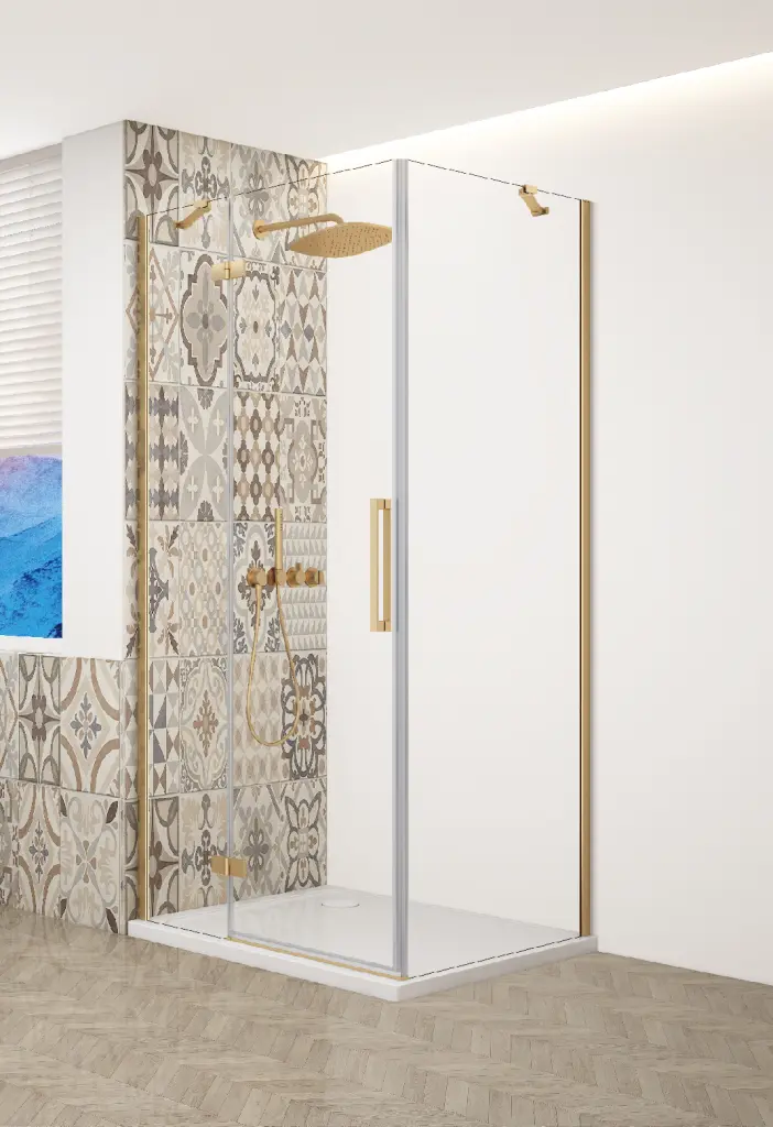 GELCO TRINITY GOLD obdélníkový kout 1200x900 levý, čiré sklo, GT5690-12CL-G GT5690-12CL-G