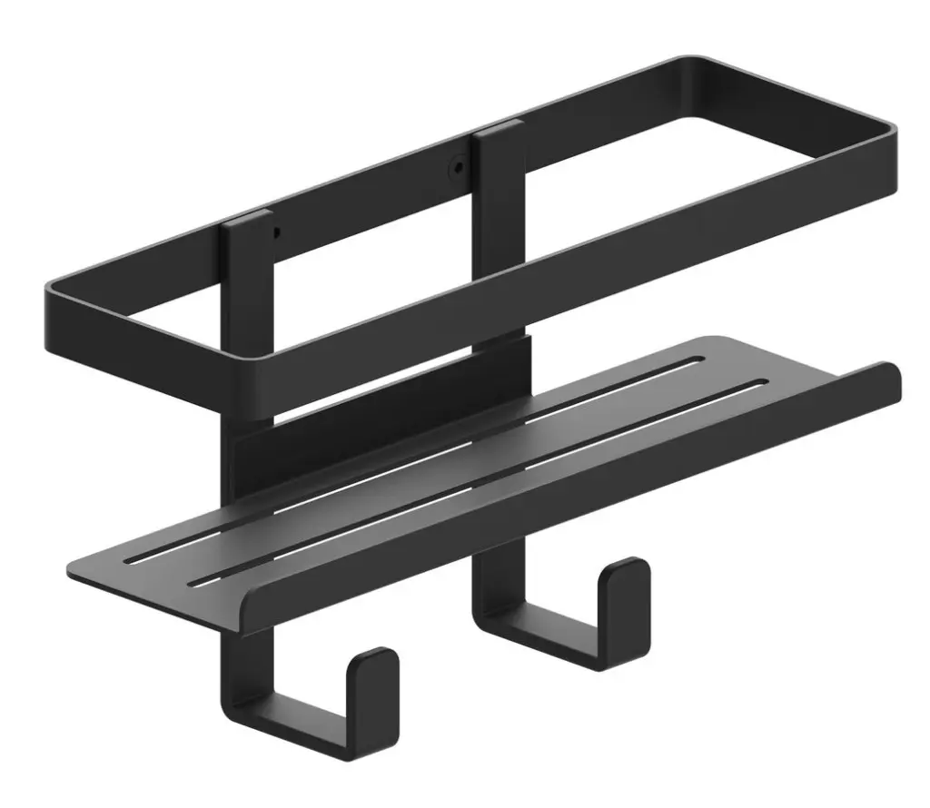 METAFORM MYLINE polička do sprchy, 241x30x111mm, černá mat
