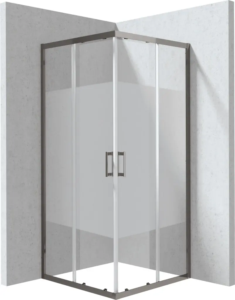 DEANTE Funkia Evo čtvercový sprchový kout, 90x90 cm – vzor pruh KYC_DE99P